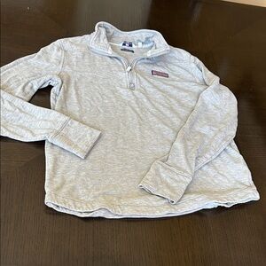 Vineyard Vines Light Heather Gray Half-Zip Pullover